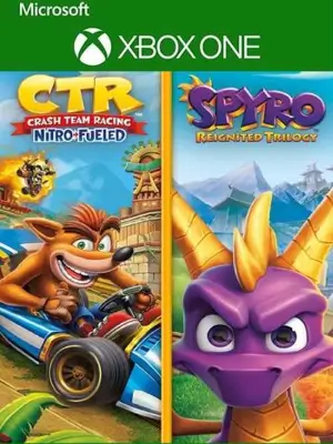 Crash Team Racing Nitro Fueled + Spyro DUAL PACK XBOX one series, videojuegos colombia bogota